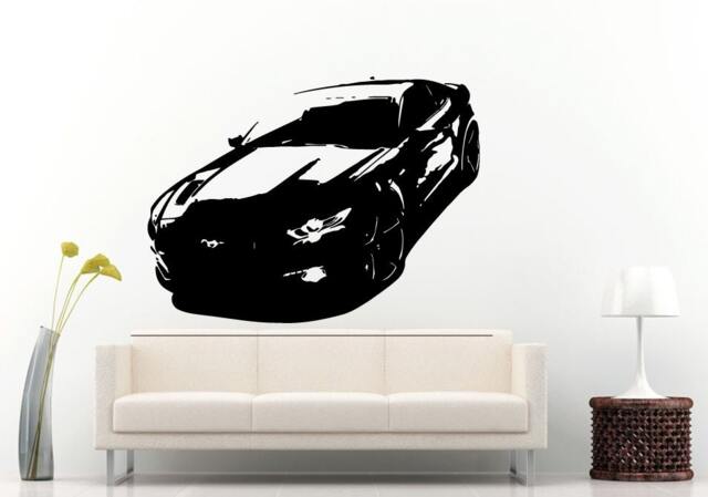 Classic Old School Antique American Muscle Sports Racing Fast Car Automobile Vehicle Wall Decal Vinyl Sticker Mural Room Decor L705 - image 1