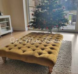 Chesterfield Footstool/Coffee Table Pouffe - thumbnail 1
