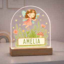 Personalised Fairy Led Night Light, Girl Nursery Decor Bedroom, Birthday Gift For Girls - thumbnail 4