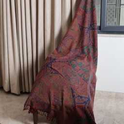 Luxury Boiled Pure Merino Wool Reversible Sofa Or Bed Throws For Ultimate Comfort & Style - Classic Indian Paisley in Multicolour - thumbnail 4