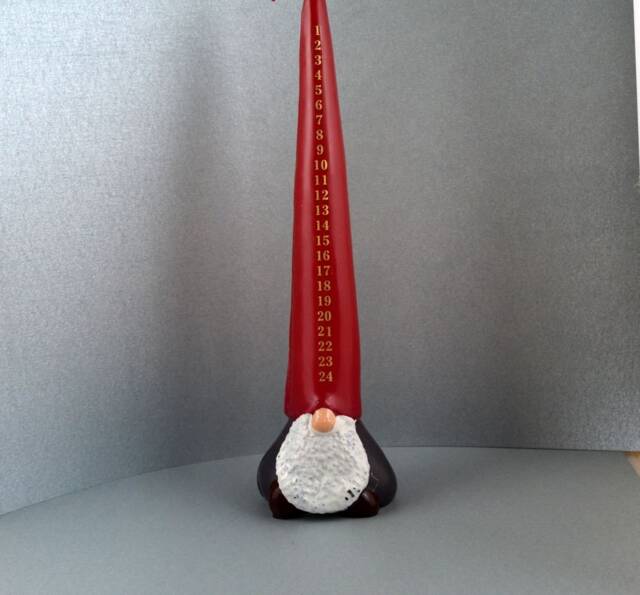 1 Calendar Candle 33 cm, Advent Candles, Candles For Advent, Santa Claus Candle, With Numbers, Calendar, Christmas - image 1