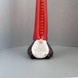 1 Calendar Candle 33 cm, Advent Candles, Candles For Advent, Santa Claus Candle, With Numbers, Calendar, Christmas - thumbnail 3