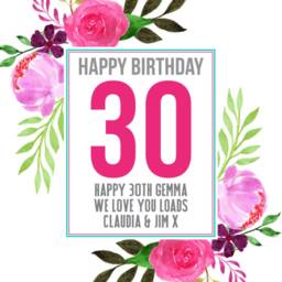 Personalised 30Th Birthday Plant Pot - With Any Name & Message Gifts - thumbnail 3