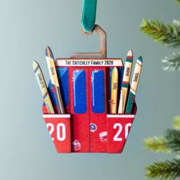Wooden Ski Lift Family Christmas Decoration - thumbnail 1