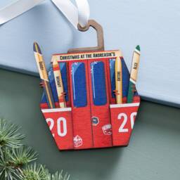 Wooden Ski Lift Family Christmas Decoration - thumbnail 2