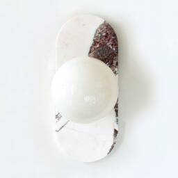 Calacatta Viola Marble Rectangular Flush Mount Light Fixture Vanity Sconce Kitchen Wall - thumbnail 3