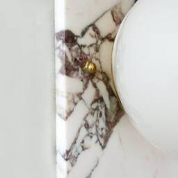 Calacatta Viola Marble Rectangular Flush Mount Light Fixture Vanity Sconce Kitchen Wall - thumbnail 4
