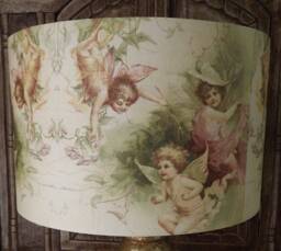 Fairy Angels Lampshade Shabby Chic Cherub Bedroom Decor - thumbnail 1