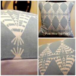 Pow Wow Honeydew.tee Pee.tribal Print.pillow Cover.slipcover.pillow Sham.toss Pillow.blue & White Pillows.home Decor.nursery Pillow.unixex - thumbnail 3