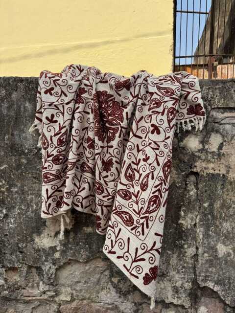 Ethnic Pattern Suzani Cotton Tnt Throw Blanket - Decorative Living Room Sofa - image 1
