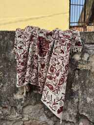 Ethnic Pattern Suzani Cotton Tnt Throw Blanket - Decorative Living Room Sofa - thumbnail 1