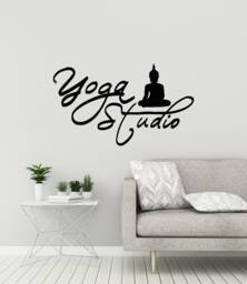 Yoga Studio Vinyl Wall Decal Buddha Zen Buddhism Meditation Stickers Mural - #3121Di - thumbnail 1