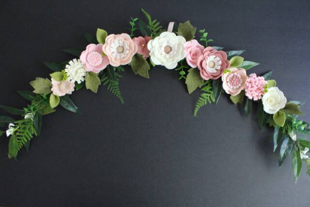Baby Girl Flower Floral Wall Adornments Embellishment Nursery Crib Decor Girls Room Garden Woodland Pink Shower Whimsical - image 1