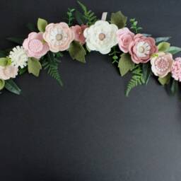 Baby Girl Flower Floral Wall Adornments Embellishment Nursery Crib Decor Girls Room Garden Woodland Pink Shower Whimsical - thumbnail 2