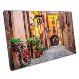 Ferrara Italy Street Wall Art Print Canvas Decor For Home Office - thumbnail 1