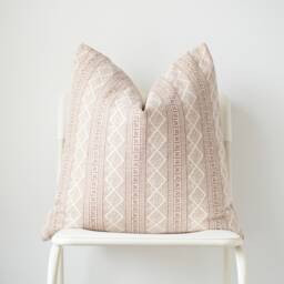 Block Print Pillow Cover Hmong Indigo Batik, Boho Farmhouse Decor - thumbnail 2
