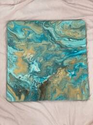 Indoor Or Outdoor Original Acrylic Pour Art Tabletops