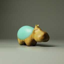 Duo Hippopotamus Sculpture - 17 - thumbnail 3