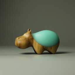 Duo Hippopotamus Sculpture - 17