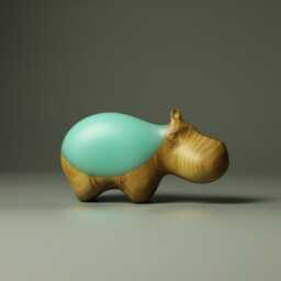 Duo Hippopotamus Sculpture - 17 - thumbnail 4