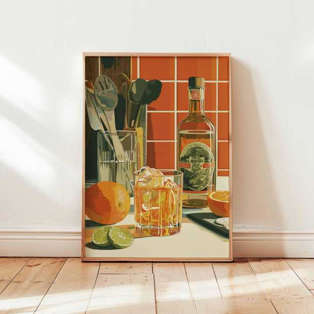 Margarita Poster, Cocktail Drink Print, Mexican Bar Wall Art, Alcohol Decor, Recipe Kitchen Prints, Party Posters - image 1