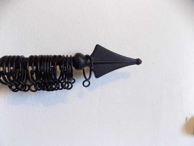 Curtain Rail Set-Upwrought Iron - Forged Steel Hand Crafted in Uk...free Fitting Kit - image 1