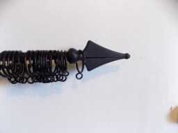 Curtain Rail Set-Upwrought Iron - Forged Steel Hand Crafted in Uk...free Fitting Kit