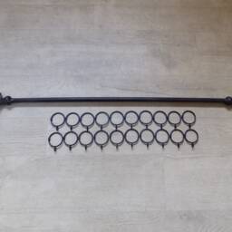 Curtain Rail Set-Upwrought Iron - Forged Steel Hand Crafted in Uk...free Fitting Kit - thumbnail 2