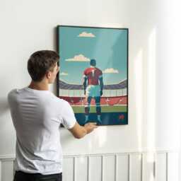 Wales Rugby Wall Art. Minimalist Rugby Poster - thumbnail 3