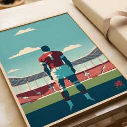 Wales Rugby Wall Art. Minimalist Rugby Poster - thumbnail 2