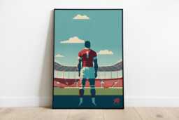 Wales Rugby Wall Art. Minimalist Rugby Poster - thumbnail 1