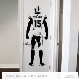 Personalized Football Wall Decal Vinyl Sports Decor For Boy's Bedroom - thumbnail 2