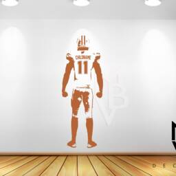 Personalized Football Wall Decal Vinyl Sports Decor For Boy's Bedroom - thumbnail 3