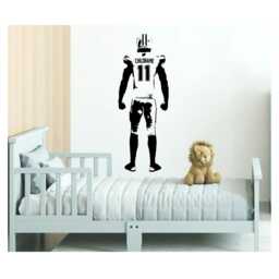 Personalized Football Wall Decal Vinyl Sports Decor For Boy's Bedroom - thumbnail 1