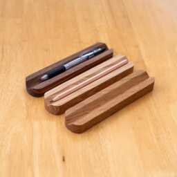Hardwood Pen Holders For Fountain Pens & Pencils, High Quality Rest A Tidy Desk, Made in England - thumbnail 2