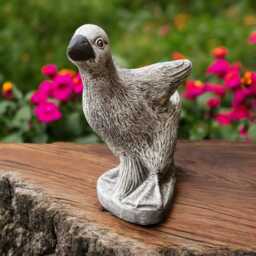 Concrete Gosling Statue Cement Baby Goose Figurine Stone Farm Animal Sculpture Outdoor Garden Ornament Handmade Yard Decor Goose Lover Gift - thumbnail 3