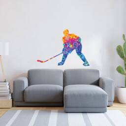 Hockey Wall Art, Sticker, Ice Decal, Gifts - Thevinylcreations - thumbnail 2