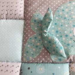 Baby Blanket, Quilt, Patchwork Play Mat, Children's Blanket. Available For Immediate Delivery Alterations At No Extra Charge - thumbnail 2