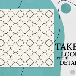 Chain Outline Style Vinyl Flooring, Beige Ideas For Work, Black Waterproof Material, Morrocan Living Room Decoration, Retro Floor Art - thumbnail 2