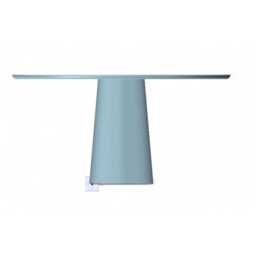 Island Dining Table - Travertine Natural Stone Round Dining Table With Single Funnel Leg, Custom Size Orders Available - thumbnail 3