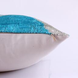 ??kat Velvet Pillow, Bohemian Pillow, Lumbar Pillowcase, Etsy Gift Shop, Couch Cushions, Gift Her, Decorative Pillow, Blue Beige Pillow, Pillow Case - thumbnail 2