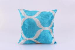 ??kat Velvet Pillow, Bohemian Pillow, Lumbar Pillowcase, Etsy Gift Shop, Couch Cushions, Gift Her, Decorative Pillow, Blue Beige Pillow, Pillow Case