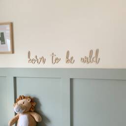 Born To Be Wild Sign, Kids Wall Sign Door Wooden Words For Walls, Quotes Room, Childrens Room Decor, Nursery Art - thumbnail 2