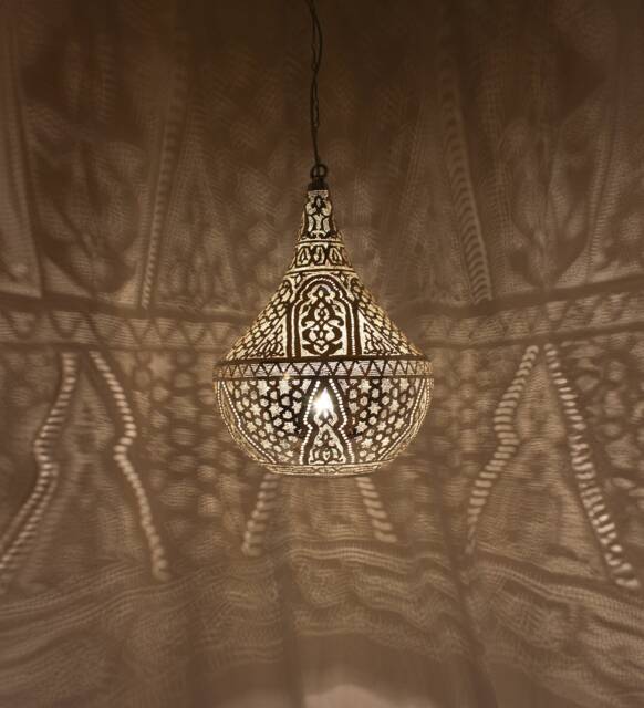 Handcrafted Oriental Light, Moroccan Brass Pendant Hanging Lamp, Gold Lampshade, Home Decor Lighting & Ceiling Light - image 1