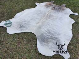 Gray Cowhide Rug Large Peau De Vache. Cow Skin - thumbnail 1