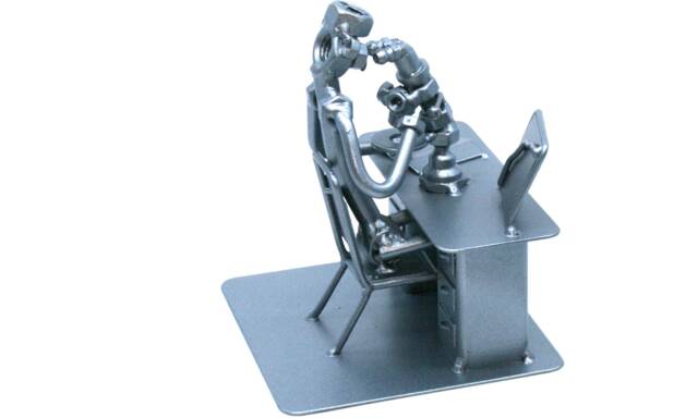 Personalized Pathologist Gift Appreciation Welded Metal Sculpture, Custom Gift Pathology Graduation - image 1