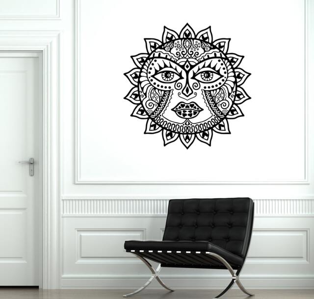 Wall Decal Sun Space Cool Ornament Tribal Mural Vinyl Sicker 1887Dz - image 1