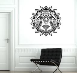 Wall Decal Sun Space Cool Ornament Tribal Mural Vinyl Sicker 1887Dz - thumbnail 1