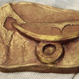Bas Relief Astrologic Zodiac Sign Taurus Horoscope Symbol Wall Sculpture Small Sculpture Art Birthday Gift Gold Silver Home Decor - thumbnail 2