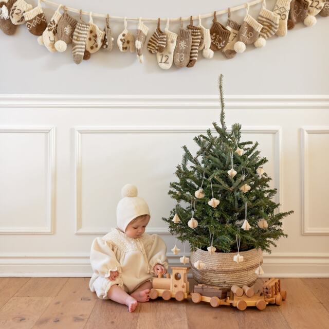 Baby Christmas Gift - Wooden Train Set Toy For Toddler, Locomotive Car Toy, Montessori Toys Boys Girls Birthday Gift, Push - image 1